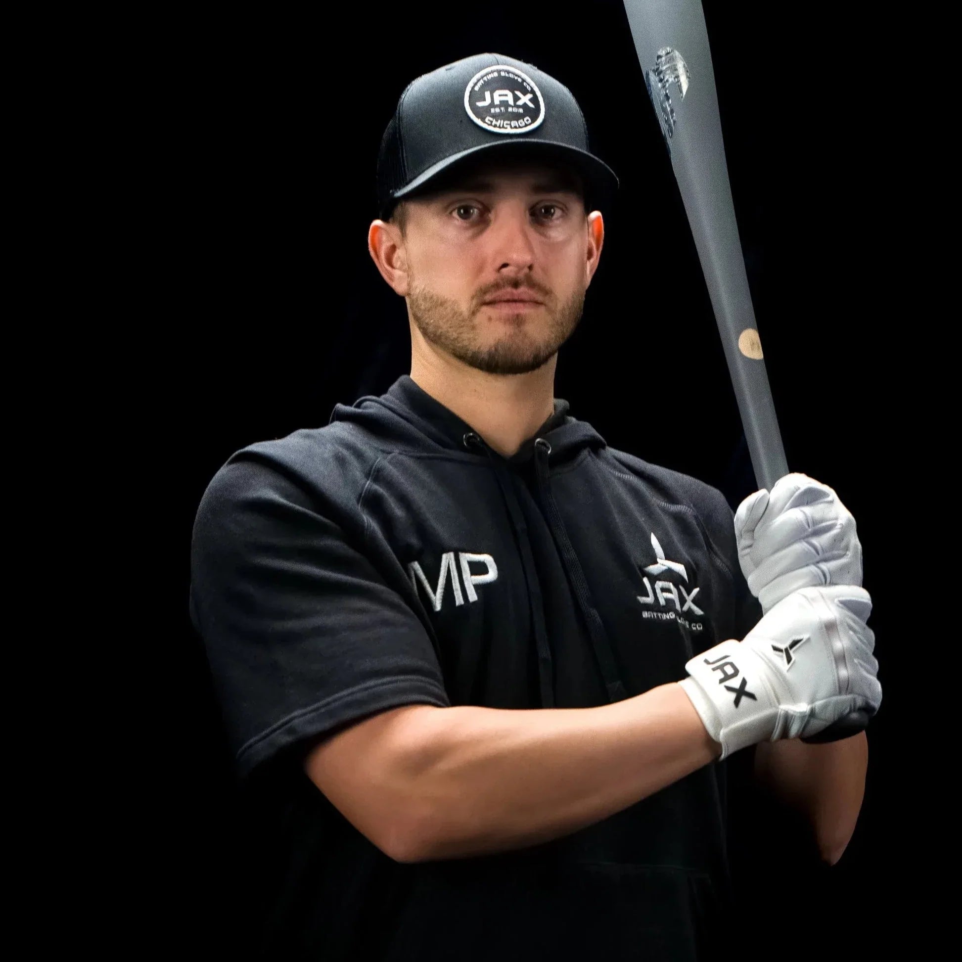 Collection of JAX Batting Gloves Platinum White Pro Cuff in a gallery layout